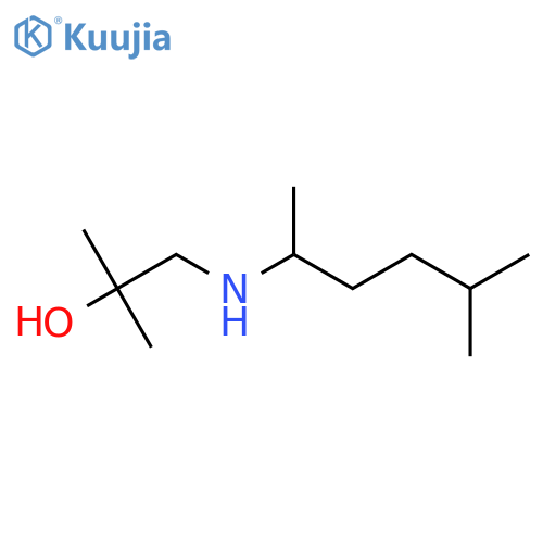 2-methyl-1-(5-methylhexan-2-yl)aminopropan-2-ol structure