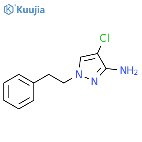 4-chloro-1-(2-phenylethyl)-1H-pyrazol-3-amine structure