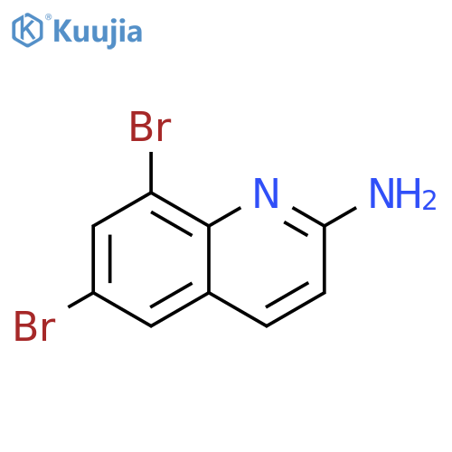 6,8-dibromoquinolin-2-amine structure