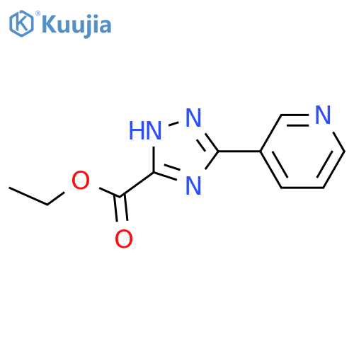 ethyl 5-(pyridin-3-yl)-1H-1,2,4-triazole-3-carboxylate structure