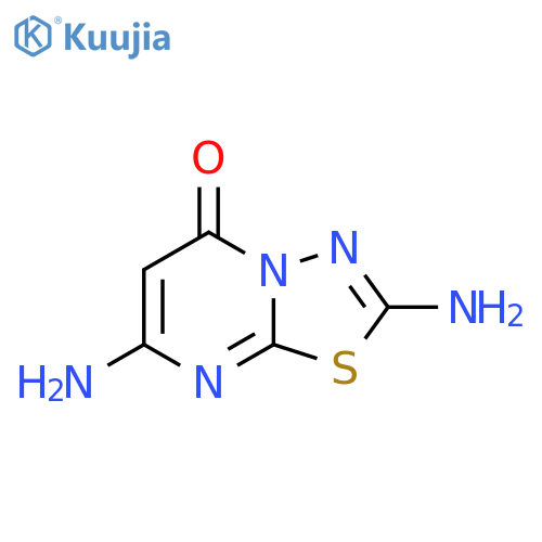 2,7-diamino-5H-1,3,4thiadiazolo3,2-apyrimidin-5-one structure