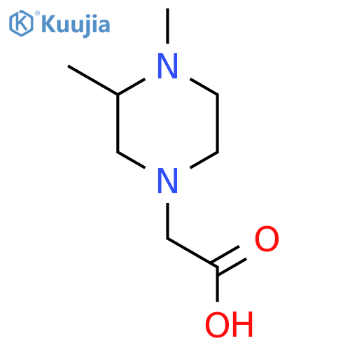 (3,4-Dimethyl-piperazin-1-yl)-acetic acid structure
