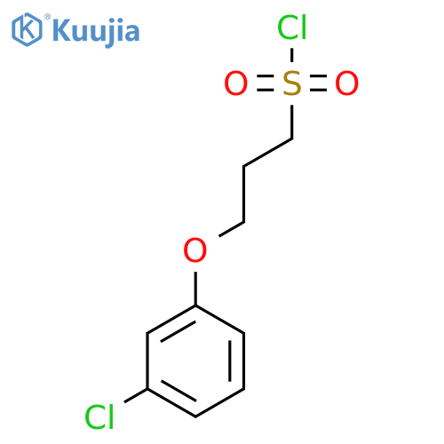 3-(3-chlorophenoxy)propane-1-sulfonyl chloride structure