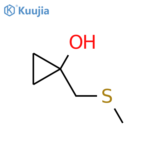 1-(methylsulfanyl)methylcyclopropan-1-ol structure
