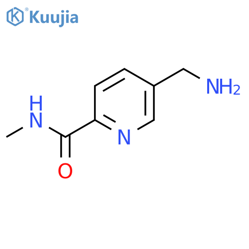 2-Pyridinecarboxamide, 5-(aminomethyl)-N-methyl- structure