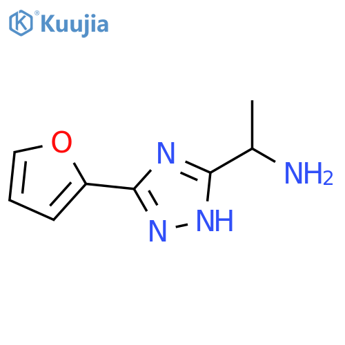 1-(3-(Furan-2-yl)-1H-1,2,4-triazol-5-yl)ethanamine structure