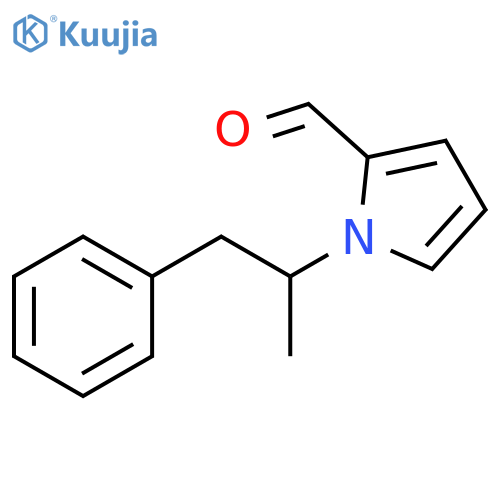 1-(1-Phenylpropan-2-yl)-1H-pyrrole-2-carbaldehyde structure