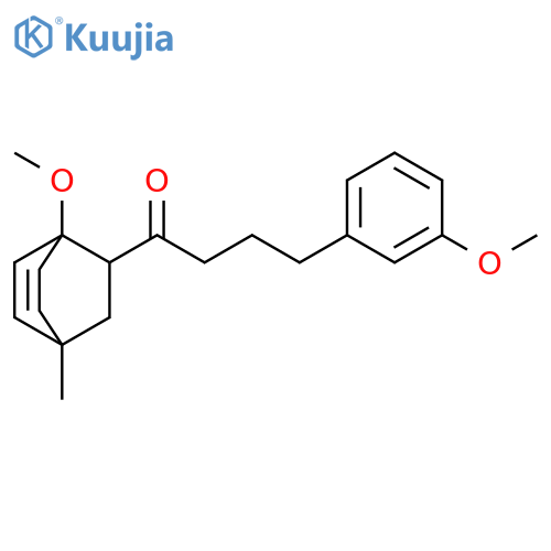 1-Butanone,1-(1-methoxy-4-methylbicyclo[2.2.2]oct-5-en-2-yl)-4-(3-methoxyphenyl)- structure