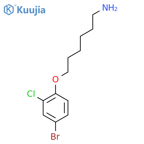 6-(4-Bromo-2-chloro-phenoxy)-hexylamine structure