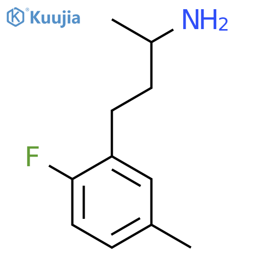 4-(2-fluoro-5-methylphenyl)butan-2-amine structure