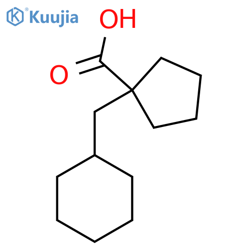 1-(cyclohexylmethyl)cyclopentane-1-carboxylic acid structure