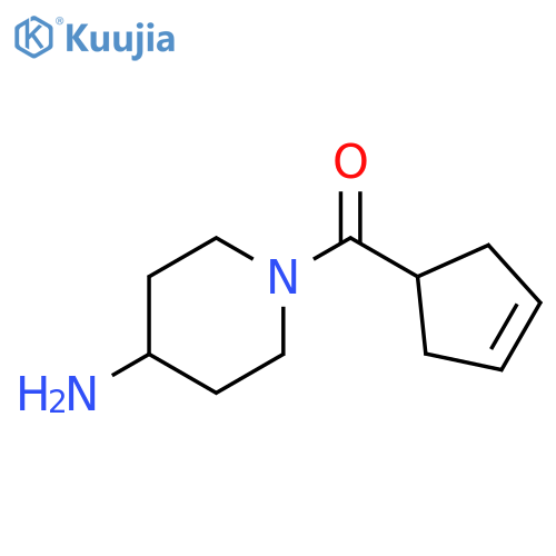 1-(Cyclopent-3-ene-1-carbonyl)piperidin-4-amine structure