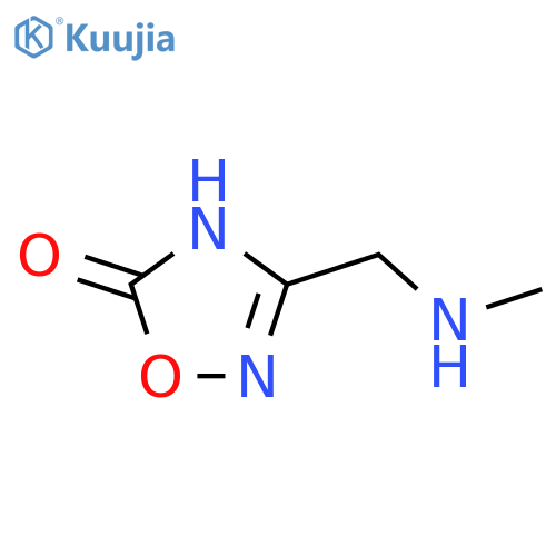 3-(methylamino)methyl-1,2,4-oxadiazol-5-ol structure