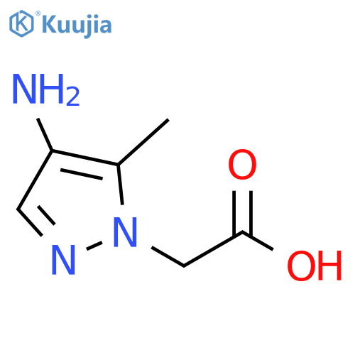 2-(4-amino-5-methyl-1H-pyrazol-1-yl)acetic acid structure