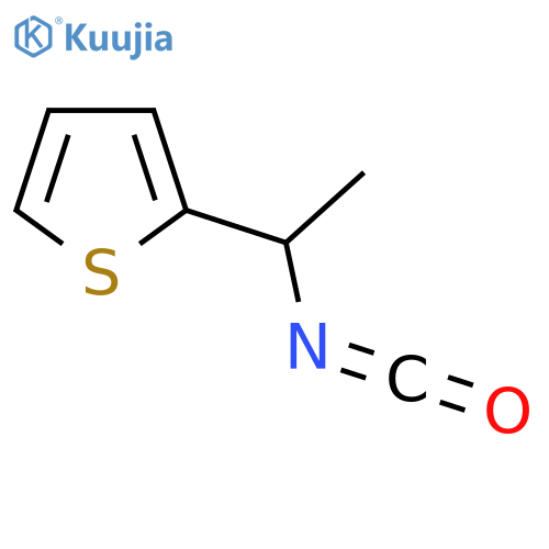 2-(1-Isocyanatoethyl)thiophene structure