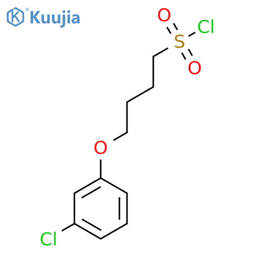 4-(3-chlorophenoxy)butane-1-sulfonyl chloride structure