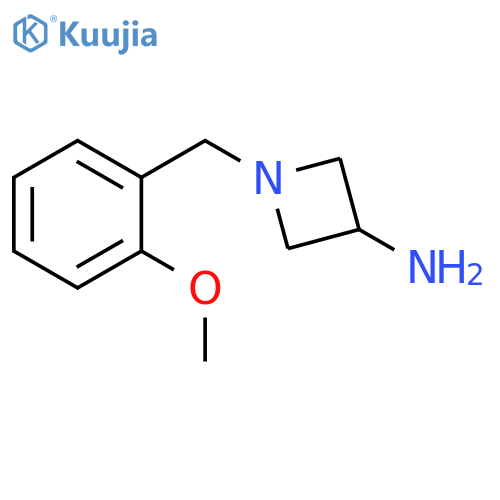 1-[(2-methoxyphenyl)methyl]azetidin-3-amine structure