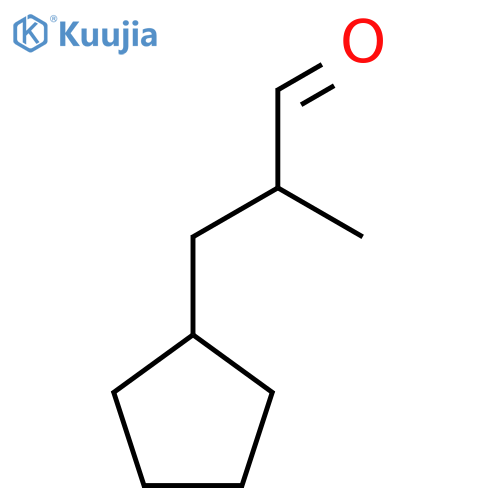 3-cyclopentyl-2-methylpropanal structure
