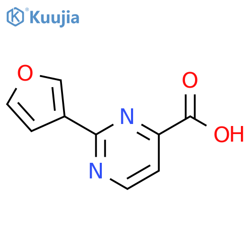 2-(Furan-3-yl)pyrimidine-4-carboxylic Acid structure
