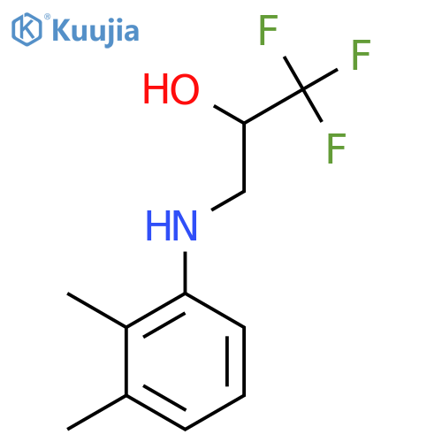 3-(2,3-dimethylphenyl)amino-1,1,1-trifluoropropan-2-ol structure