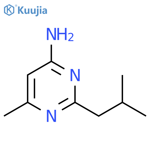 6-Methyl-2-(2-methylpropyl)pyrimidin-4-amine structure