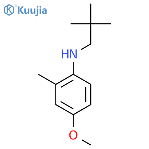N-(2,2-dimethylpropyl)-4-methoxy-2-methylaniline structure