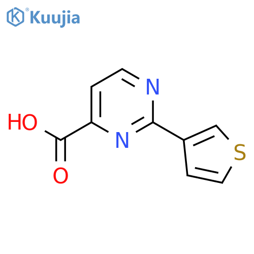 2-(Thiophen-3-yl)pyrimidine-4-carboxylic acid structure