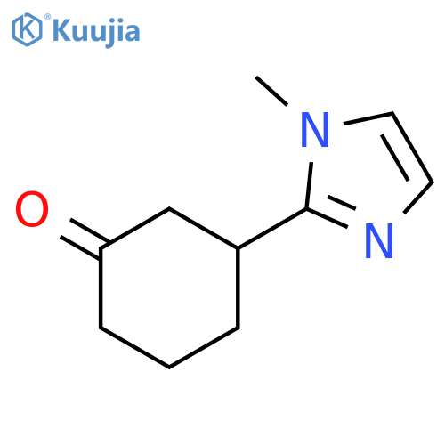 3-(1-methyl-1H-imidazol-2-yl)cyclohexan-1-one structure