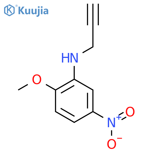 2-methoxy-5-nitro-N-(prop-2-yn-1-yl)aniline structure