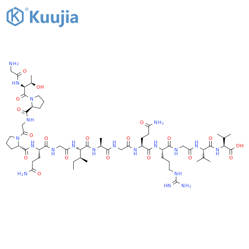 L-Valine, glycyl-L-threonyl-L-prolylglycyl-L-prolyl-L-glutaminylglycyl-L-isoleucyl-L-alanylglycyl-L-glutaminyl-L-arginylglycyl-L-valyl- structure