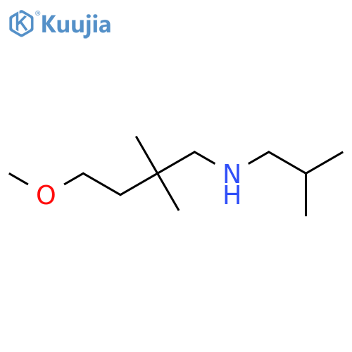 (4-Methoxy-2,2-dimethylbutyl)(2-methylpropyl)amine structure