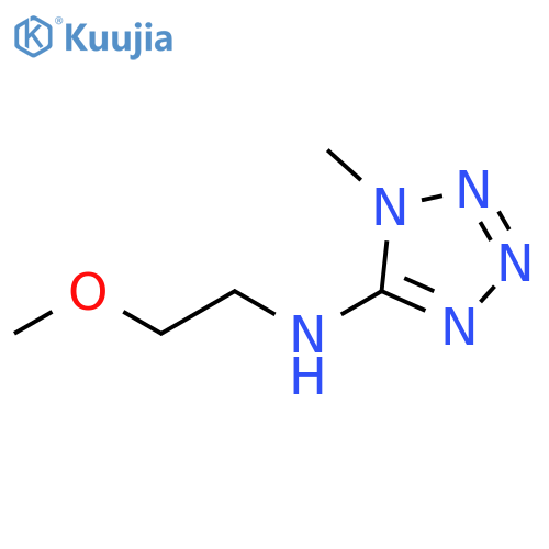 N-(2-methoxyethyl)-1-methyl-1H-1,2,3,4-tetrazol-5-amine structure
