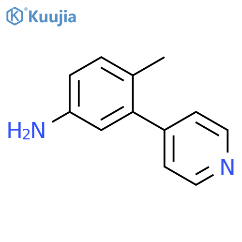 4-methyl-3-(pyridin-4-yl)aniline structure