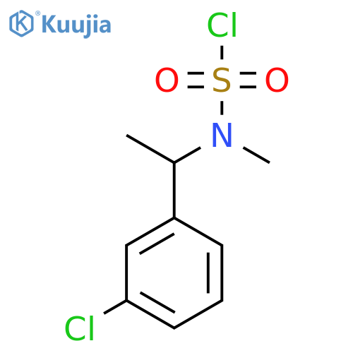 N-1-(3-chlorophenyl)ethyl-N-methylsulfamoyl chloride structure