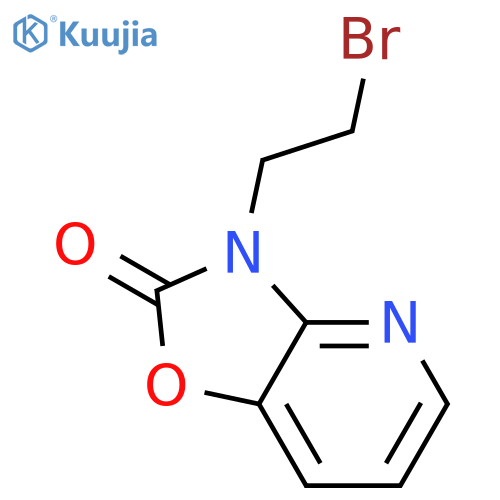 3-(2-bromoethyl)-2H,3H-1,3oxazolo4,5-bpyridin-2-one structure
