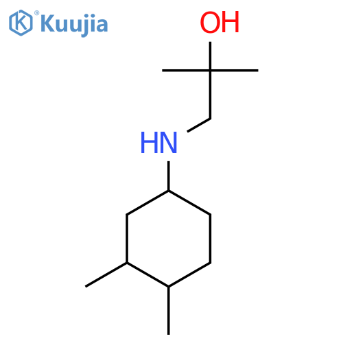 1-(3,4-dimethylcyclohexyl)amino-2-methylpropan-2-ol structure