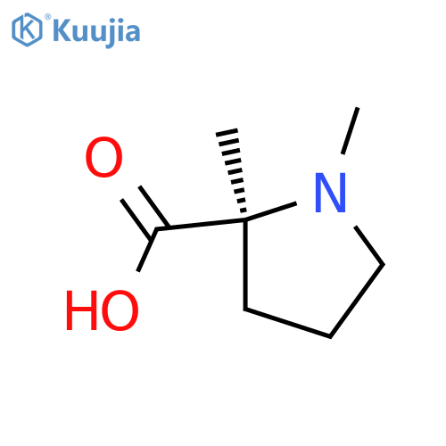 1,2-dimethylpyrrolidine-2-carboxylic acid structure
