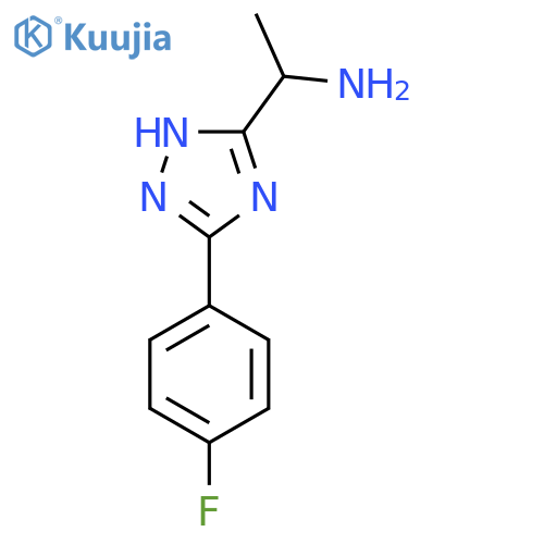 1-(3-(4-Fluorophenyl)-1H-1,2,4-triazol-5-yl)ethanamine structure