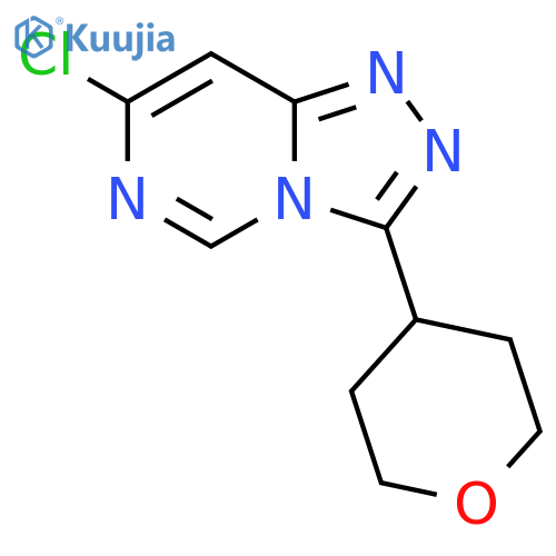 7-chloro-3-(oxan-4-yl)-[1,2,4]triazolo[4,3-c]pyrimidine structure