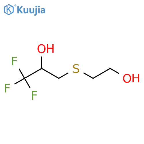 1,1,1-Trifluoro-3-[(2-hydroxyethyl)sulfanyl]propan-2-ol structure