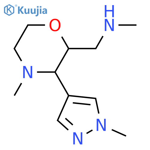 methyl({[4-methyl-3-(1-methyl-1H-pyrazol-4-yl)morpholin-2-yl]methyl})amine structure