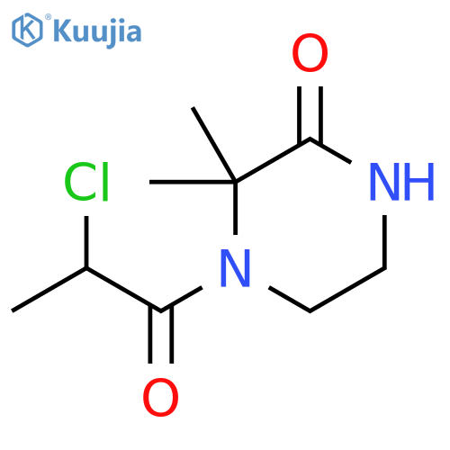 4-(2-Chloro-1-oxopropyl)-3,3-dimethyl-2-piperazinone structure