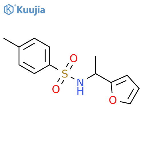 Benzenesulfonamide, N-[1-(2-furanyl)ethyl]-4-methyl- structure