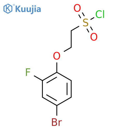 2-(4-bromo-2-fluorophenoxy)ethane-1-sulfonyl chloride structure