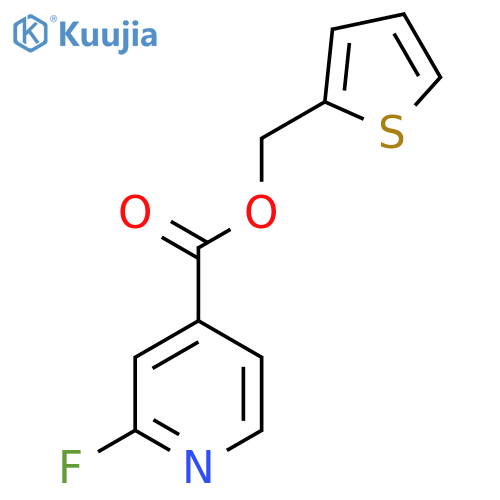 Thiophen-2-ylmethyl 2-fluoropyridine-4-carboxylate structure