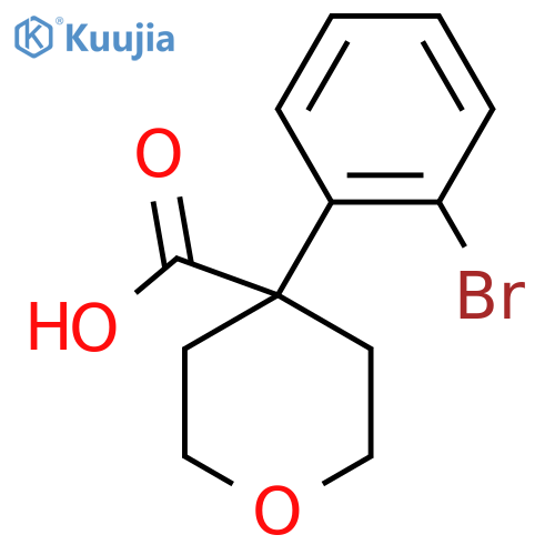 4-(2-Bromophenyl)oxane-4-carboxylic acid structure