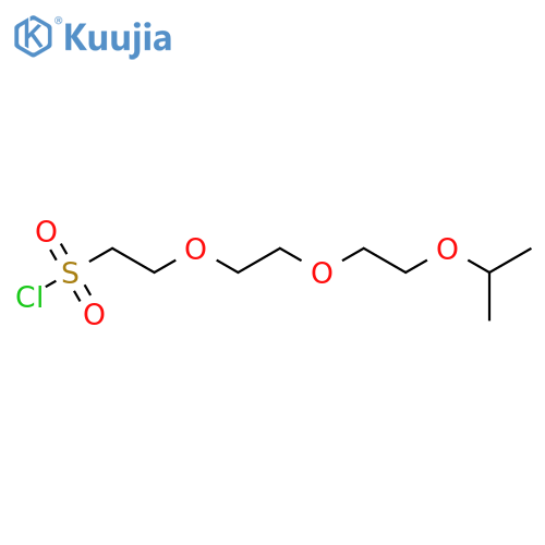 2-{2-2-(propan-2-yloxy)ethoxyethoxy}ethane-1-sulfonyl chloride structure