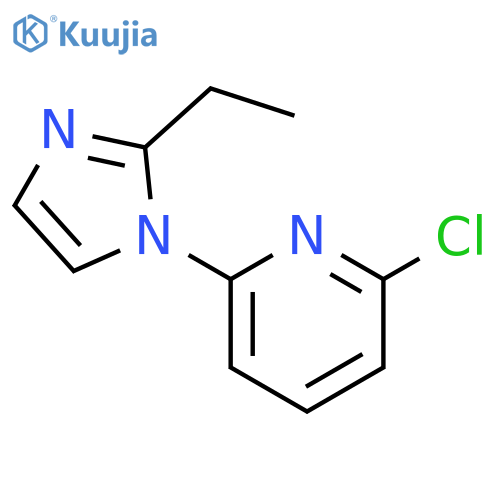 2-Chloro-6-(2-ethyl-1H-imidazol-1-yl)pyridine structure