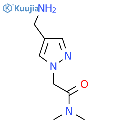 2-[4-(aminomethyl)-1H-pyrazol-1-yl]-N,N-dimethylacetamide structure