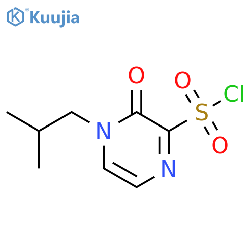 4-(2-methylpropyl)-3-oxo-3,4-dihydropyrazine-2-sulfonyl chloride structure